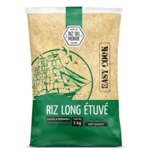 Riz long étuvé indica 5 kg Riz Du Monde