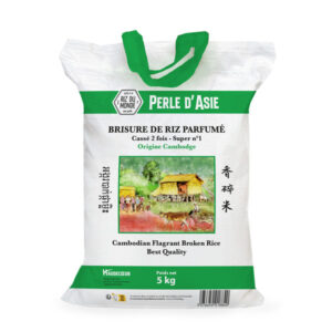 Brisure de riz Cambodge cassé X2 Perle d'Asie 5kg Riz du Monde