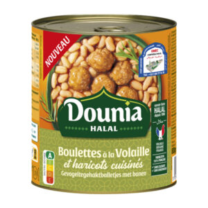 Boulettes à la Volaille et haricots cuisinés 800g DOUNIA