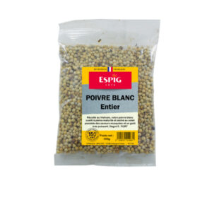 Poivre blanc entier 100g Espig