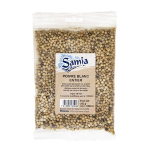 Poivre blanc entier 100 g Samia