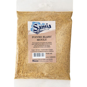 Poivre blanc moulu 250 g Samia