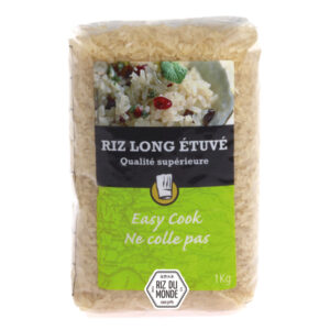 Riz long étuvé indica 1 kg Riz Du Monde