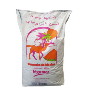 Semoule de blé moyenne 25 kg Legumor