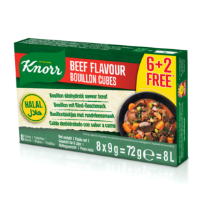 BOUILLON BOEUF KNORR (6+2 OFFERT) 24 X 8 * 9G