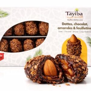 DATTES ENROBEES CHOCOLAT-AMANDES 200G X15
