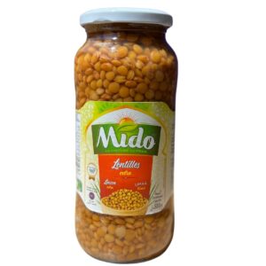 LENTILLES CUITES BOCAL MIDO 580ML X 12