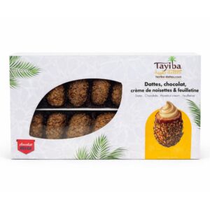 Dattes, chocolat, crèmes de noisettes et feuilletine
