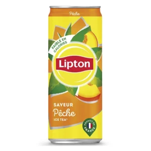 Lipton peche canette 33cl slim